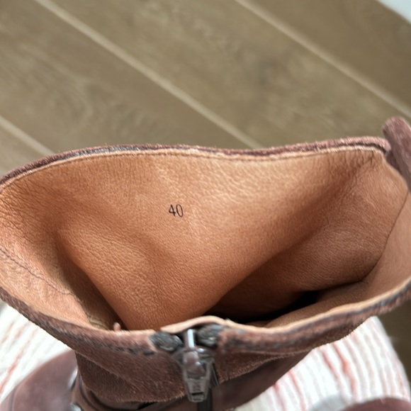 Biviel brown suede studded ankle boots - Picture 6 of 10